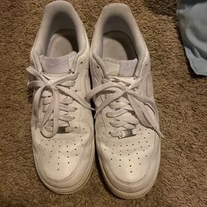 white nike air forces